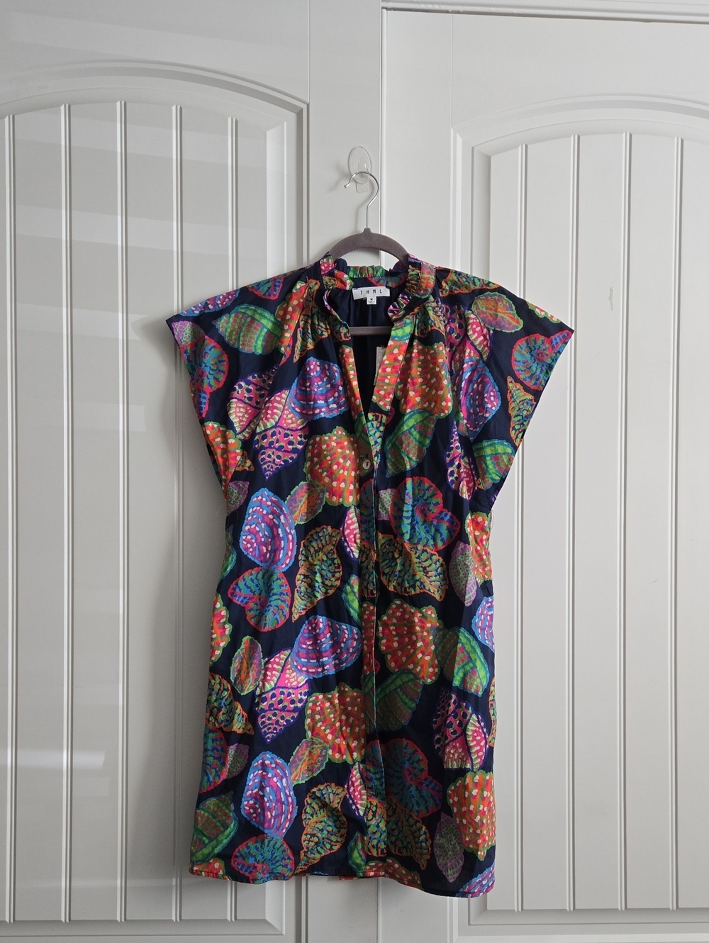 THML Multi Seashell Button Front Dress - Picture 3 of 11